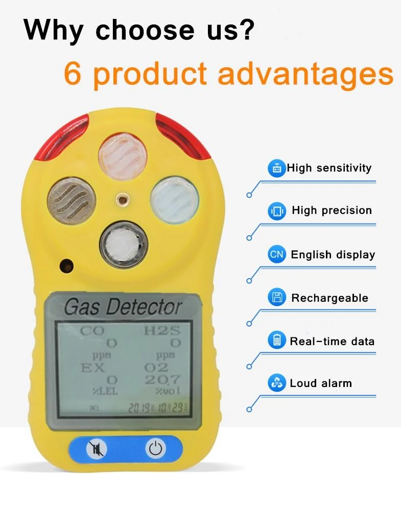 4 in 1 gas detector