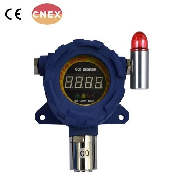 Stationary LCD Display Gas Detector Transmitter Detect H2 Gas Leak Detector